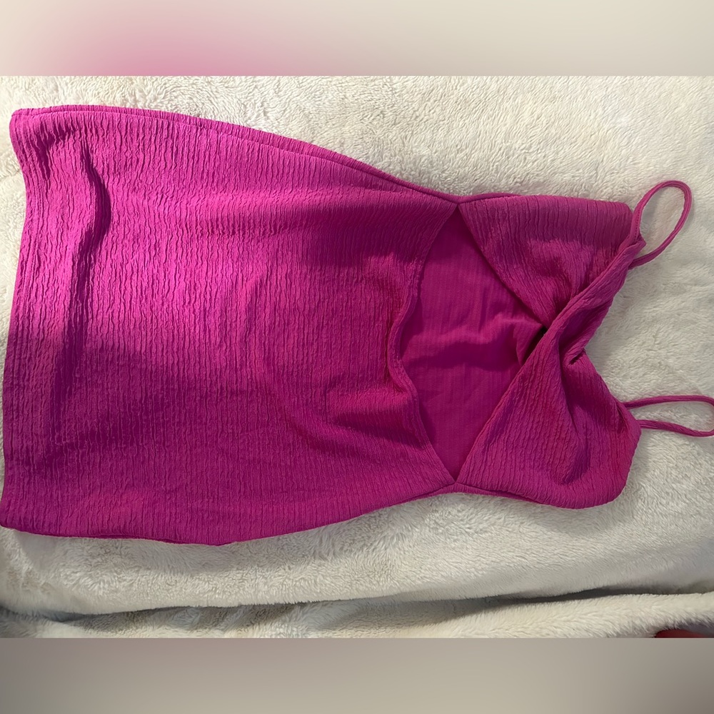 Hot pink dress